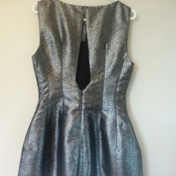 NWT! BAR III - Silver metallic mini dress. - Picture 2 of 7